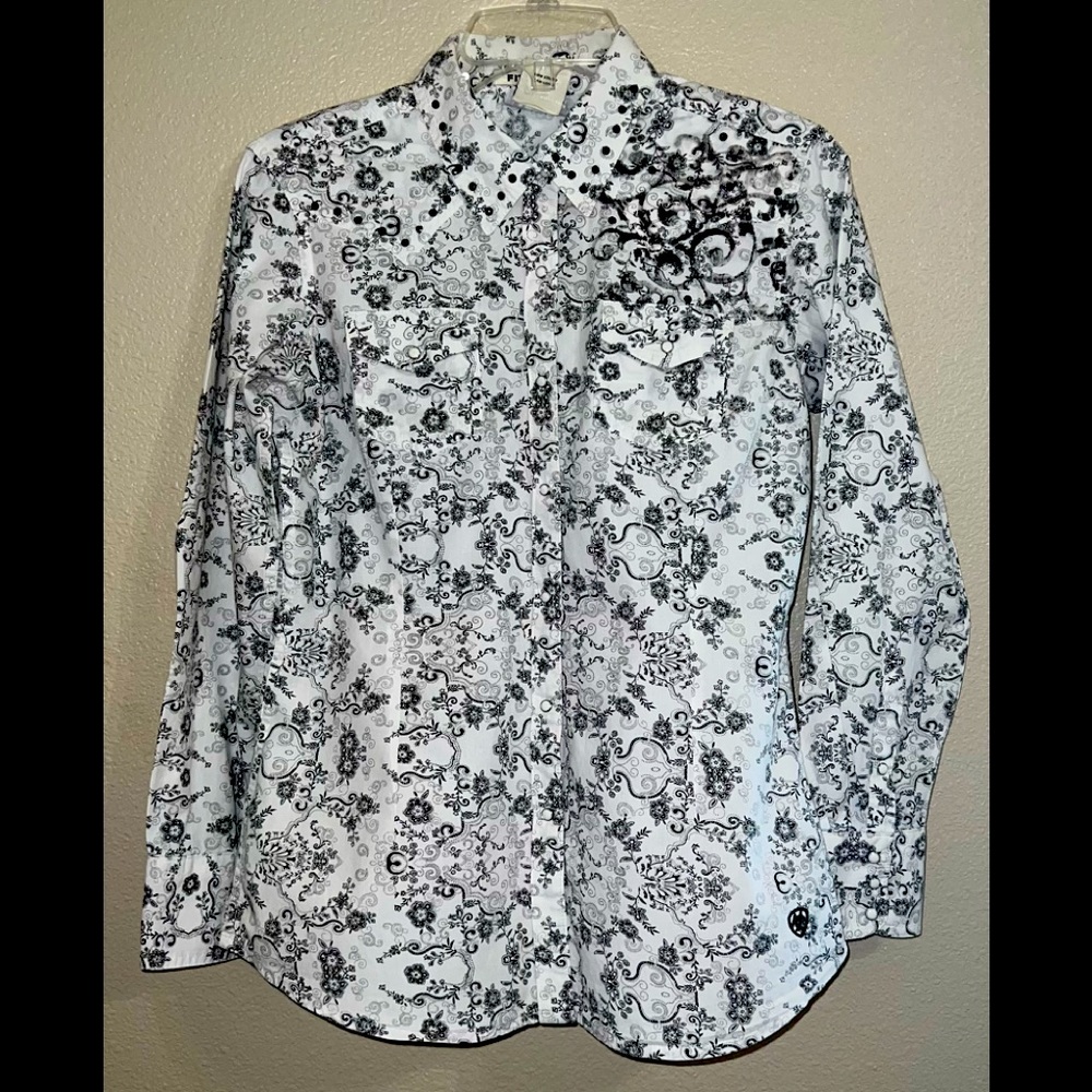 Womens Ariat Snap Shirt Size Medium